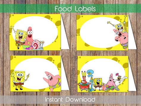 SpongeBob Label Inspiration